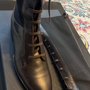 Theory lace up boots